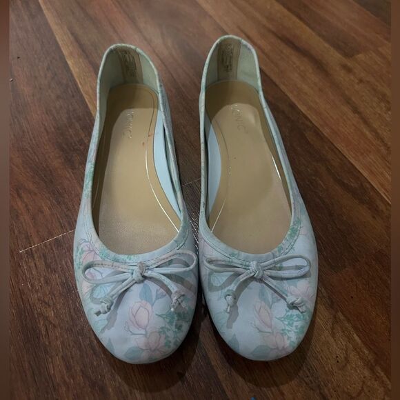 VIONIC Floral Ballet Flats with Bow Accent size 8.5 - Picture 6 of 12